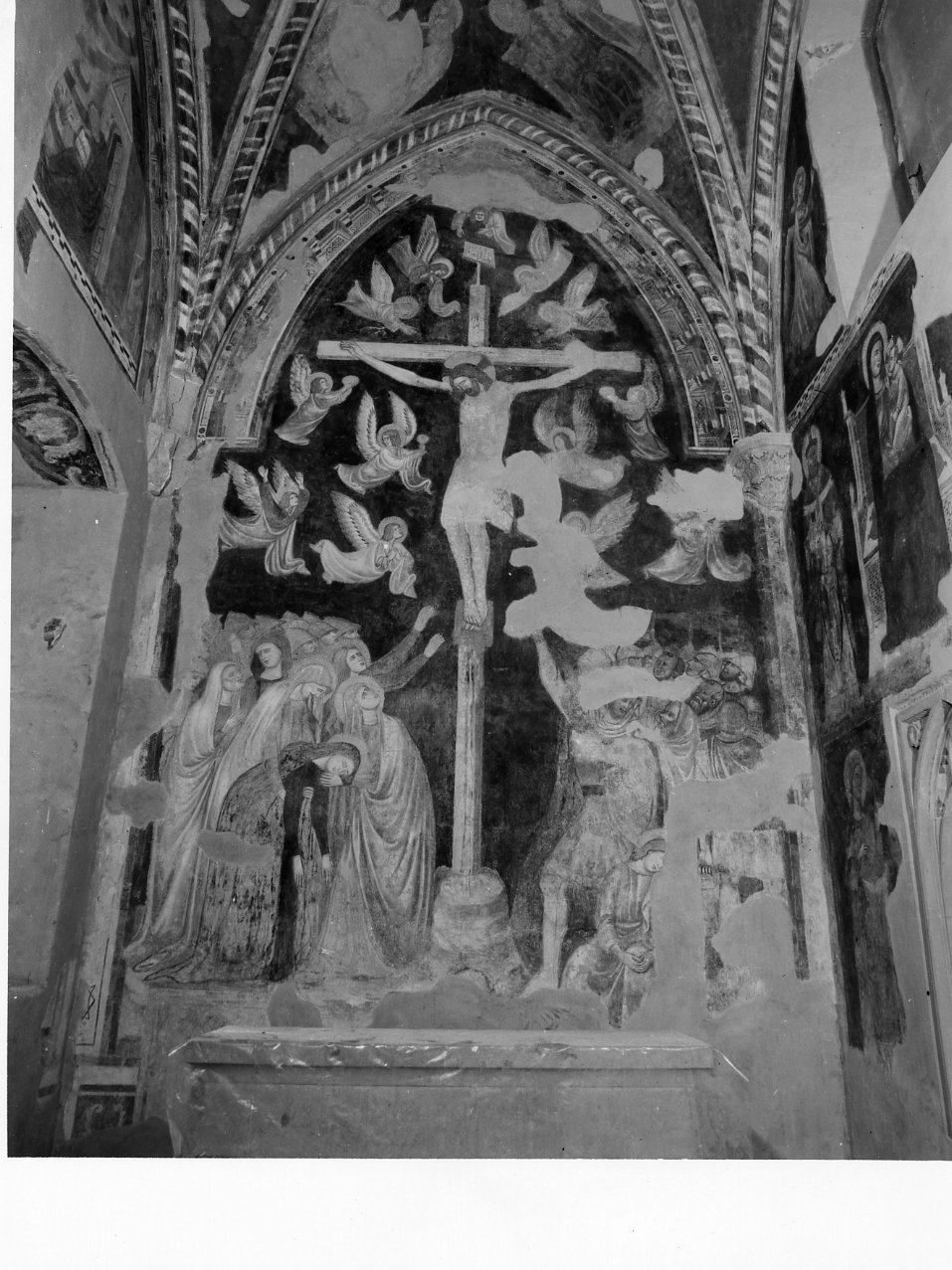 crocifissione di Cristo (dipinto) di Cavallini Pietro (scuola) (metà sec. XIV)