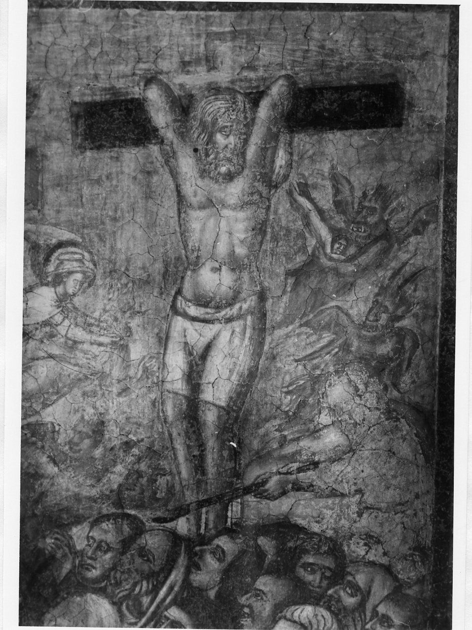 crocifissione (dipinto) di Cavallini Pietro (scuola) (metà sec. XIV)