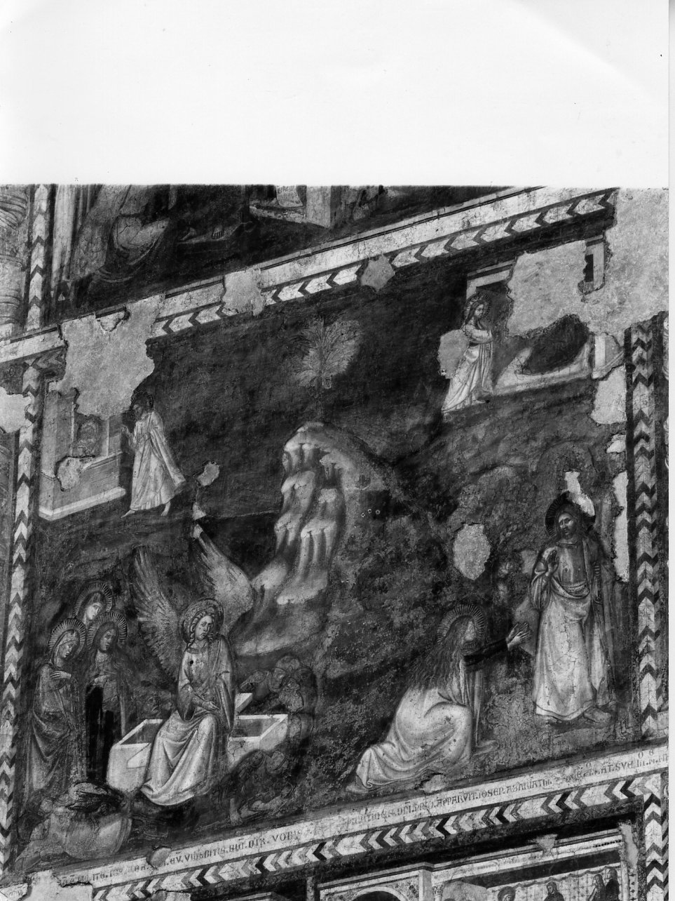 apparizione di Cristo risorto a Santa Maria Maddalena (dipinto) di Cavallini Pietro (scuola) (metà sec. XIV)