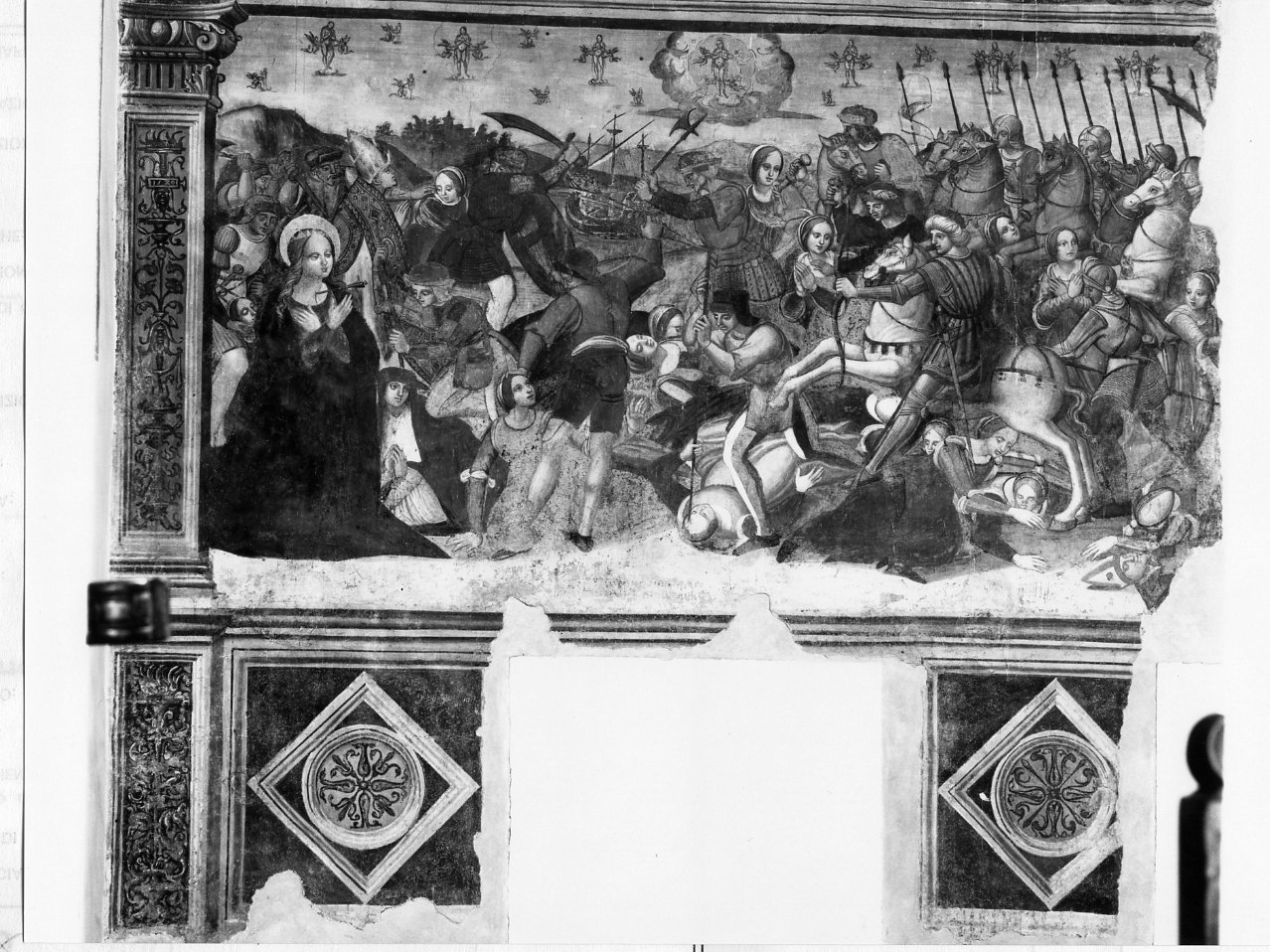 martirio di Sant'Orsola (dipinto) - ambito napoletano (sec. XVI)