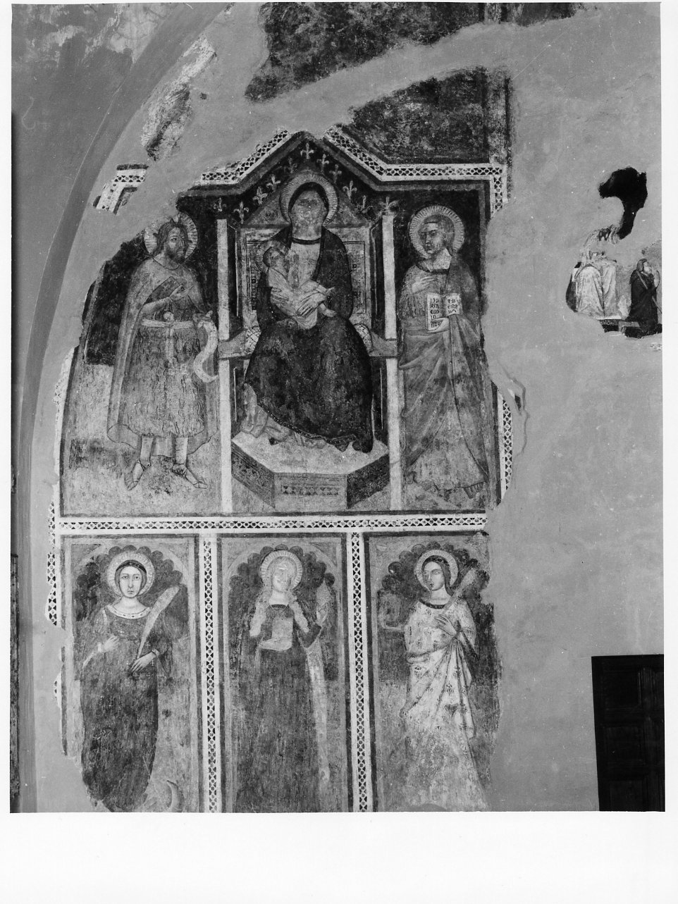 Madonna in trono con Bambino (dipinto) - ambito napoletano (metà sec. XIV)
