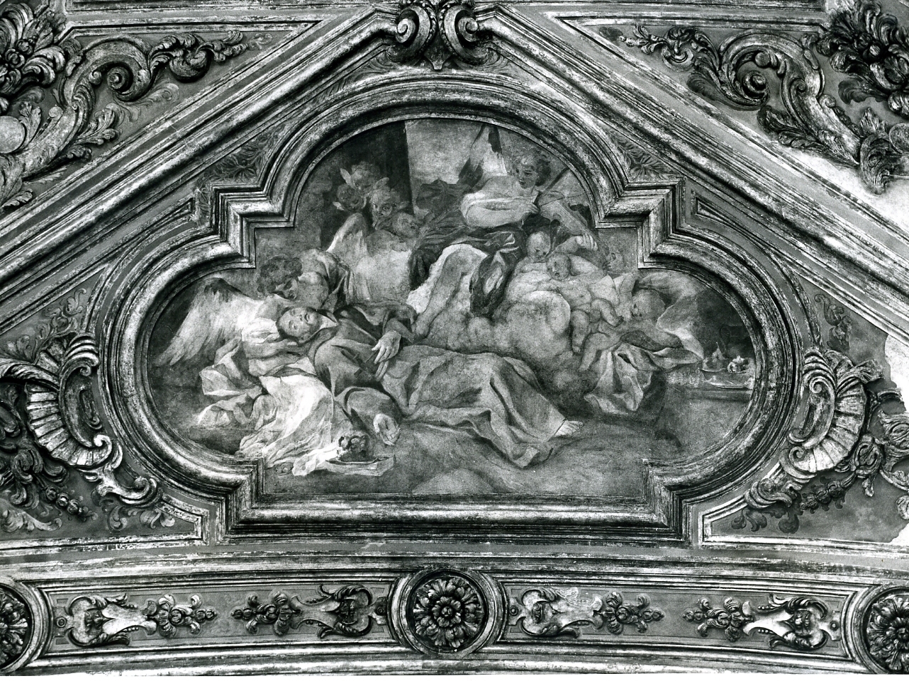 storie della vita di San Francesco d'Assisi ed altri santi (decorazione pittorica, complesso decorativo) di Solimena Francesco detto Abate Ciccio (sec. XVII)