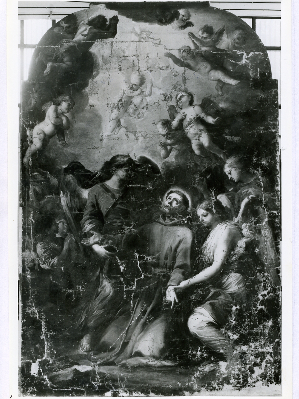 San Francesco d'Assisi riceve le stimmate (dipinto) di Fasano Tommaso (sec. XVII)