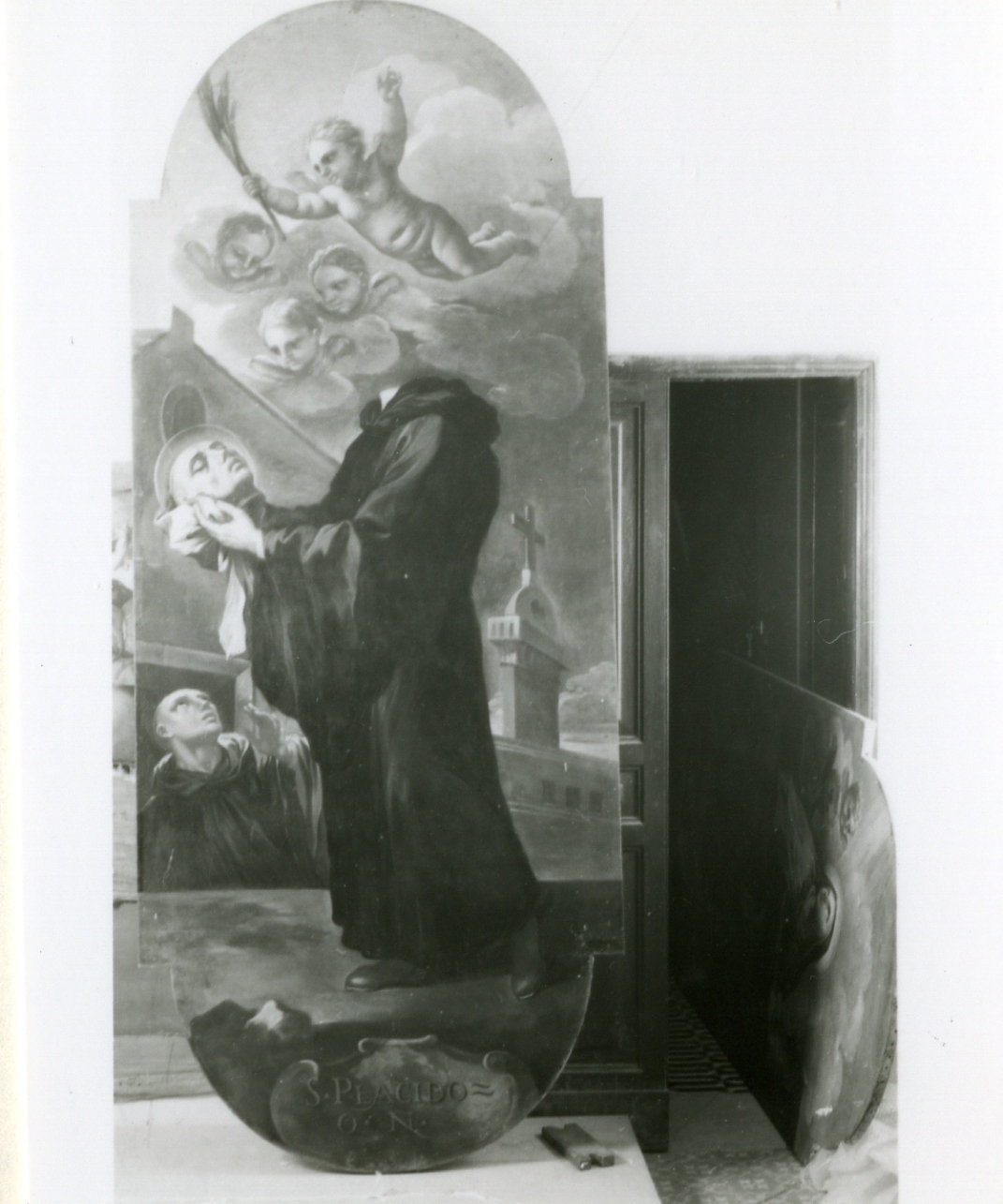 San Placido (dipinto, elemento d'insieme) di Malinconico Nicola (fine sec. XVII)