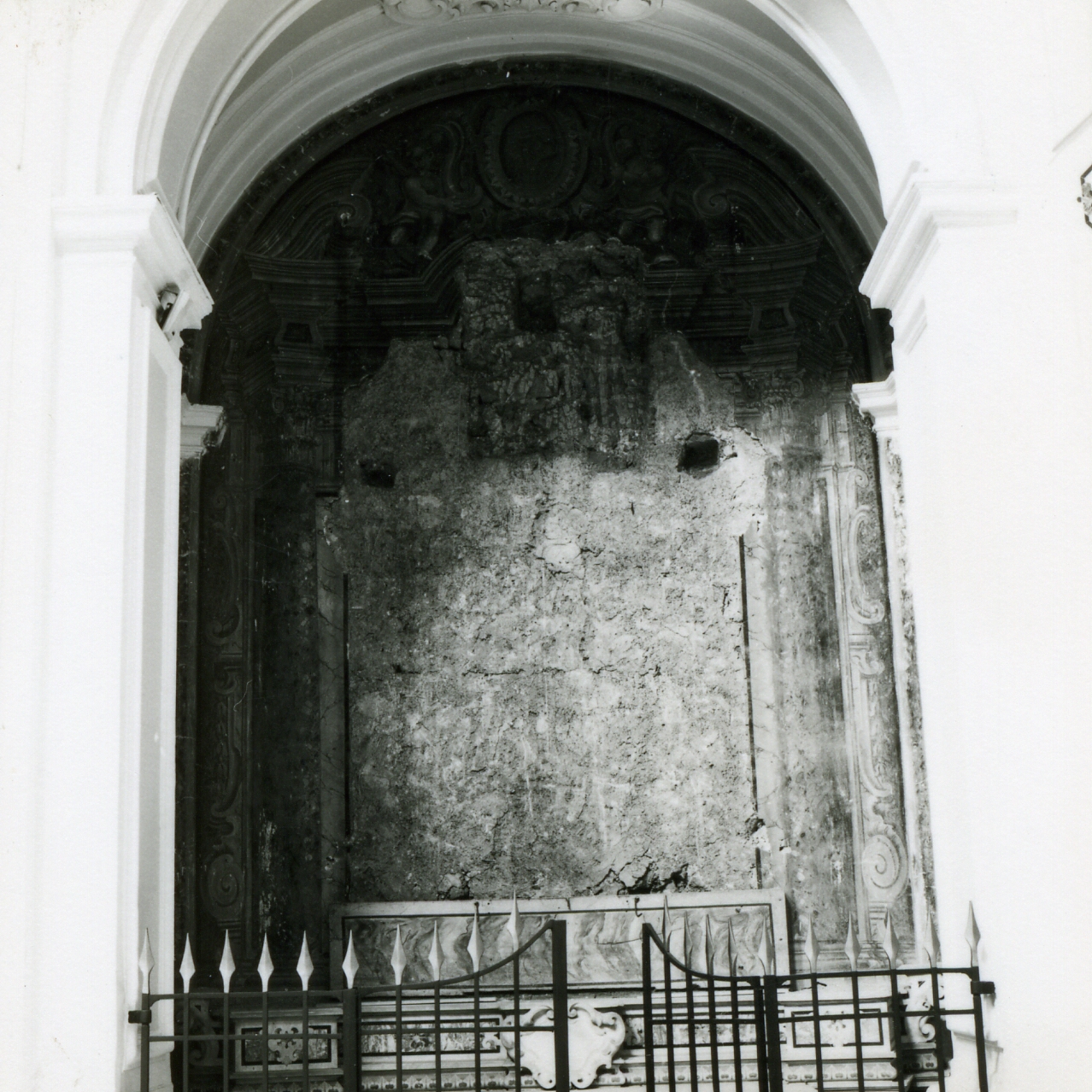 mostra d'altare, elemento d'insieme - ambito napoletano (inizio sec. XVIII)