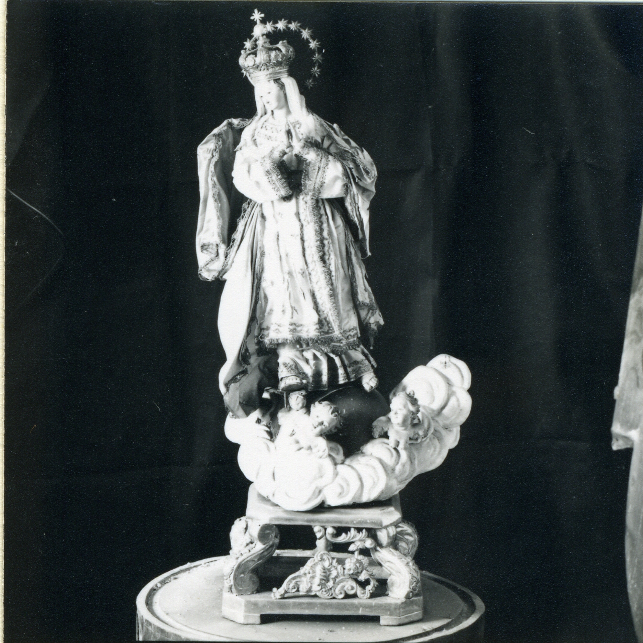 corona da statua, elemento d'insieme - bottega napoletana (seconda metà sec. XIX)