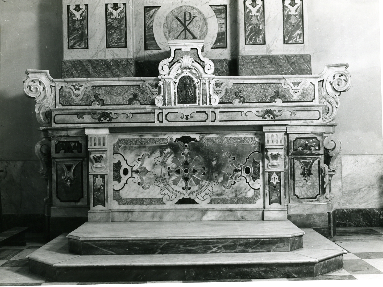 altare, elemento d'insieme - bottega napoletana (sec. XVIII)