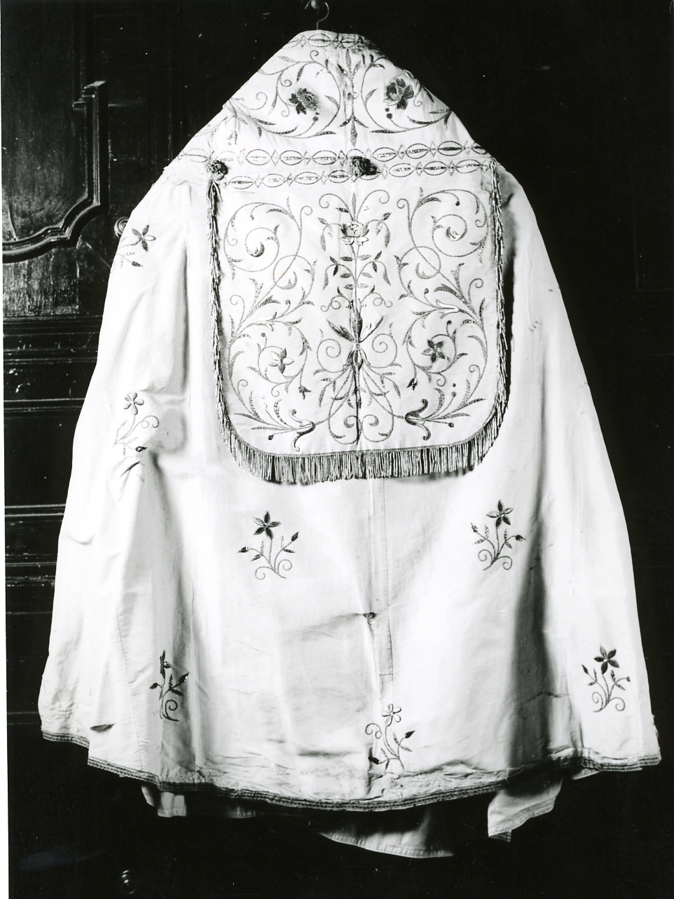 piviale, elemento d'insieme - manifattura napoletana (inizio sec. XX)