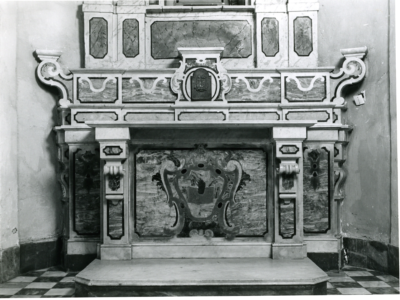 altare, elemento d'insieme - bottega napoletana (sec. XVIII)