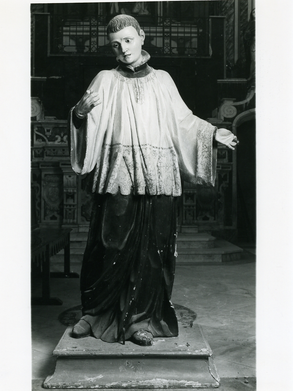 San Luigi Gonzaga (statua) - ambito napoletano (sec. XIX)