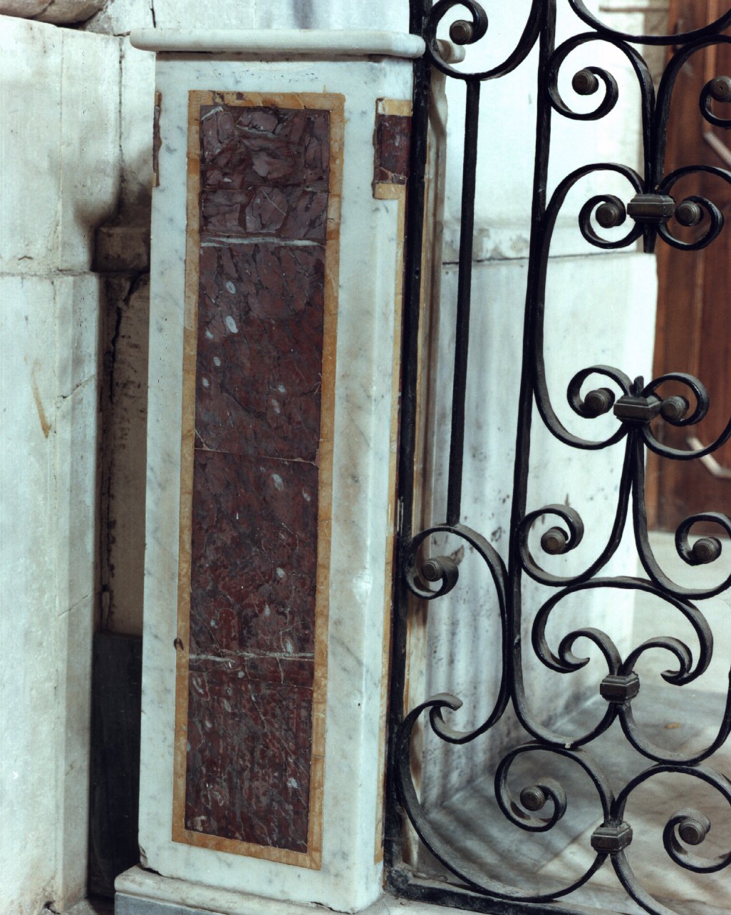 altare, frammento - bottega napoletana (primo quarto sec. XVIII)