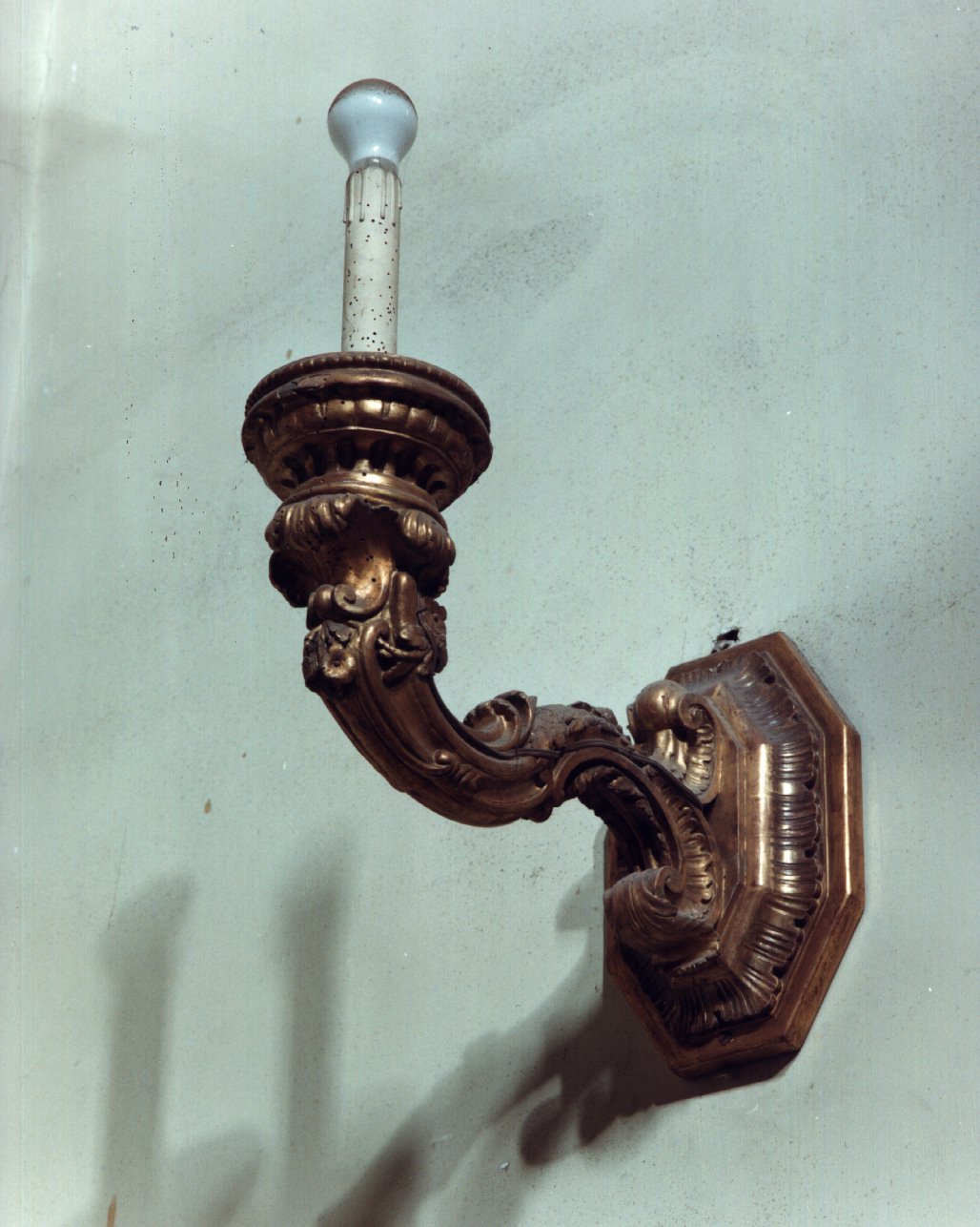 candeliere da parete, serie - bottega napoletana (sec. XVIII)
