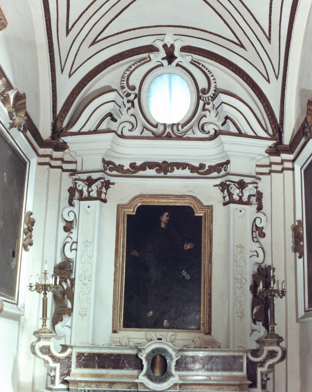 mostra architettonica d'altare - bottega napoletana (sec. XVIII)