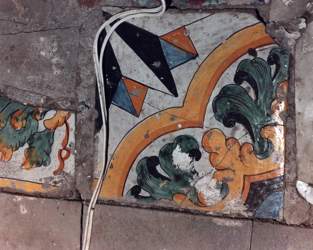 mattonella - bottega napoletana (primo quarto sec. XVIII)