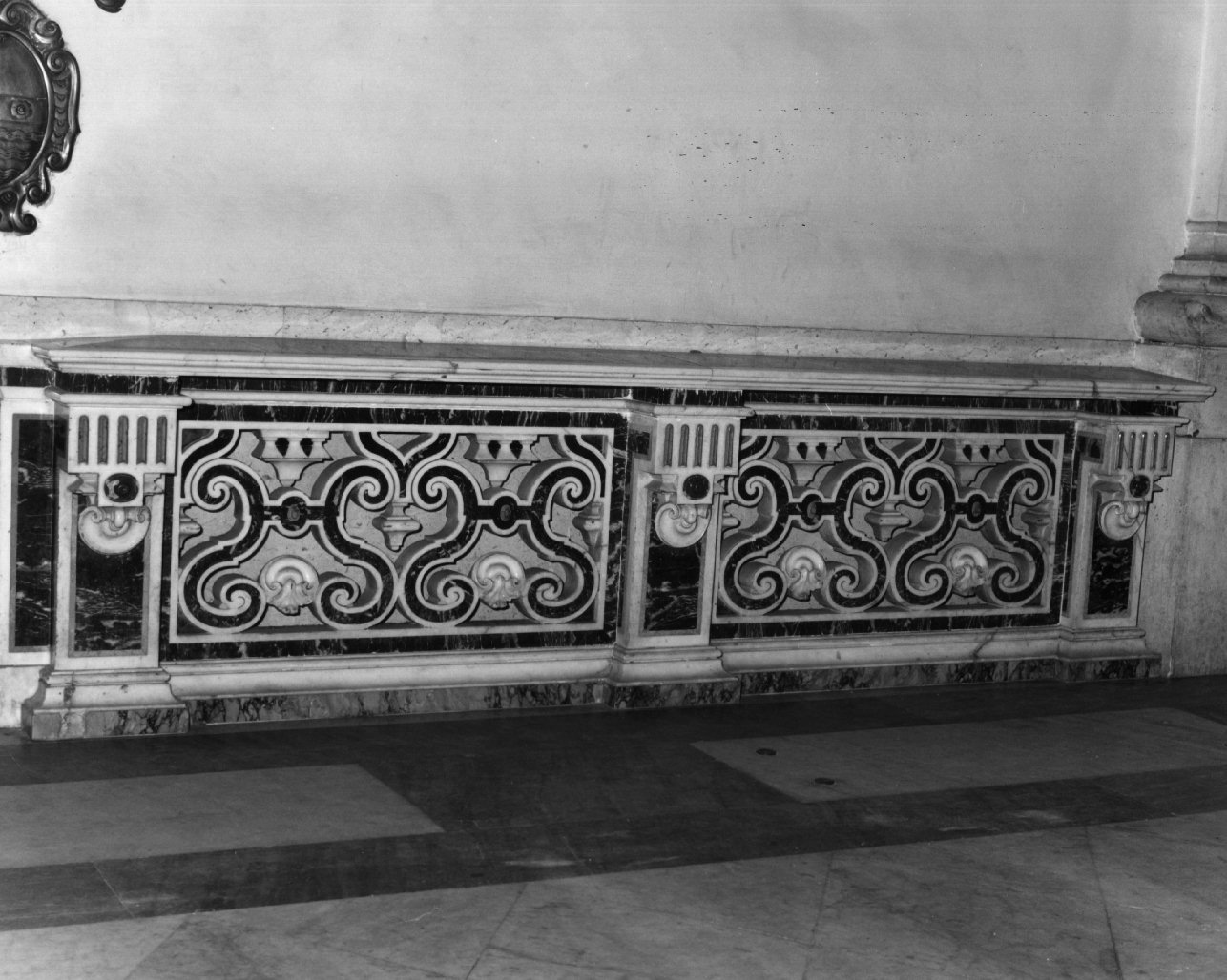 balaustrata, frammento - bottega napoletana (sec. XVII)