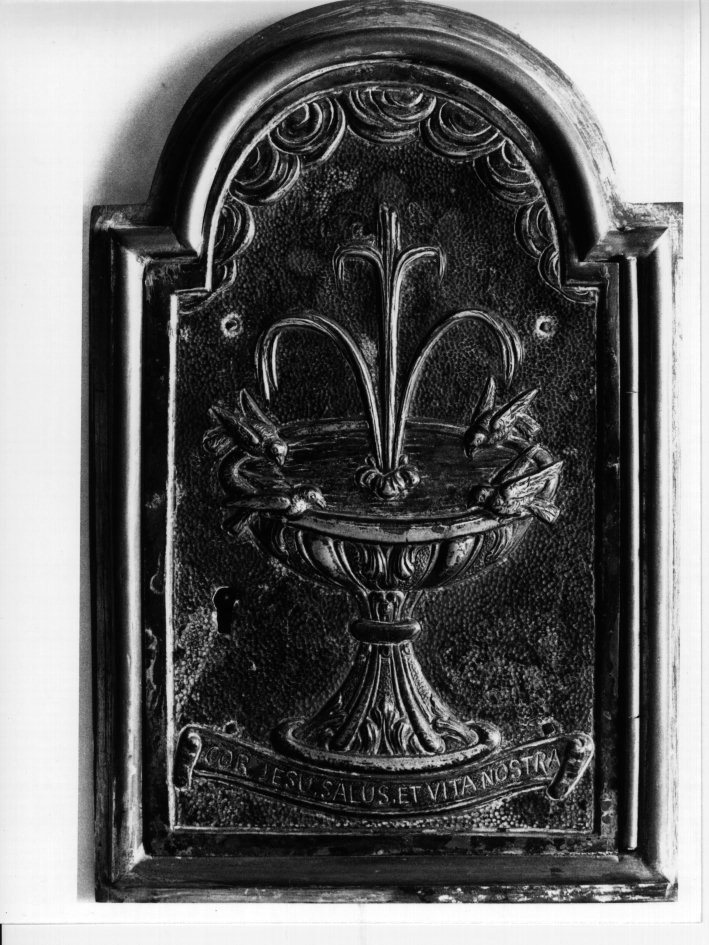 SPORTELLO DI TABERNACOLO, ELEMENTO D'INSIEME - bottega argentiera napoletana (INIZIO sec. XX)