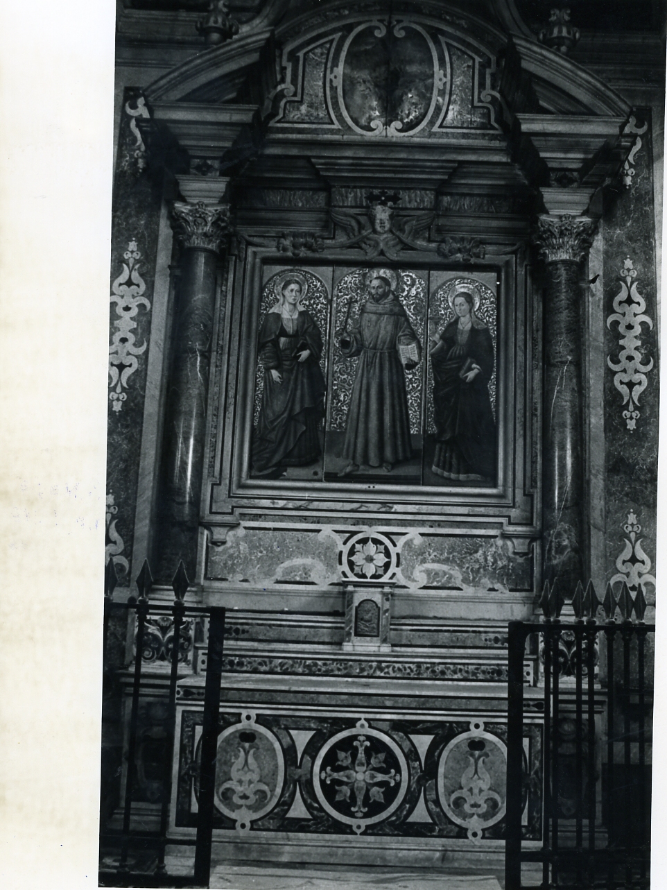 MOSTRA D'ALTARE, ELEMENTO D'INSIEME - BOTTEGA NAPOLETANA (Seconda metà sec. XVII)