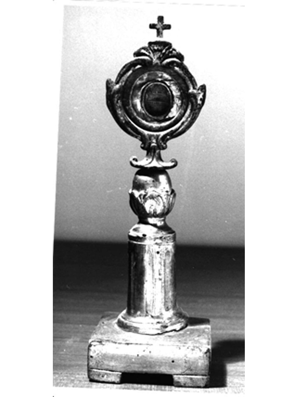 RELIQUIARIO - A OSTENSORIO - manifattura napoletana (Metà sec. XIX)