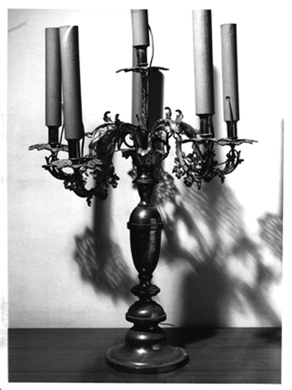 CANDELABRO - A SETTE BRACCI, SERIE - manifattura napoletana (FINE sec. XIX)