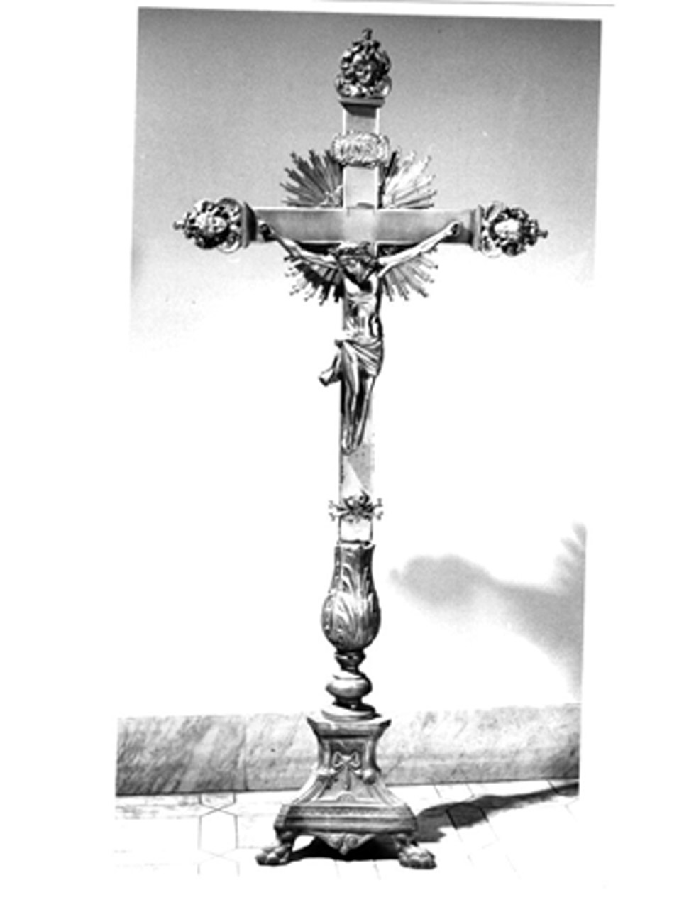 CROCE D'ALTARE - manifattura napoletana (FINE sec. XIX)