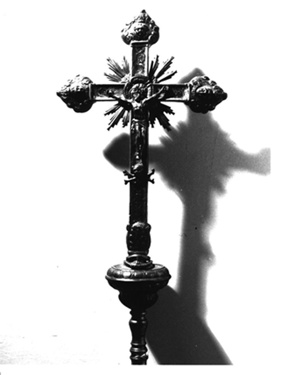 CROCE PROCESSIONALE - bottega argentiera napoletana (Prima metà sec. XVIII)