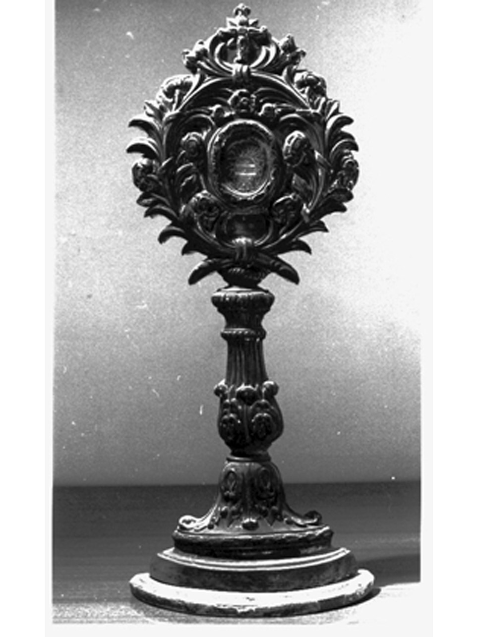 RELIQUIARIO - A OSTENSORIO - bottega argentiera napoletana (Metà sec. XIX)