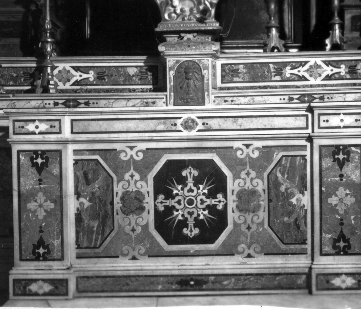 mostra d'altare, insieme - bottega napoletana (seconda metà sec. XVIII)