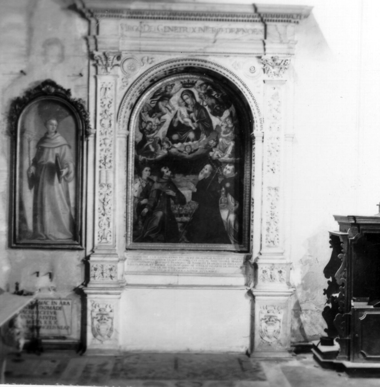 mostra d'altare - bottega napoletana (sec. XVI)