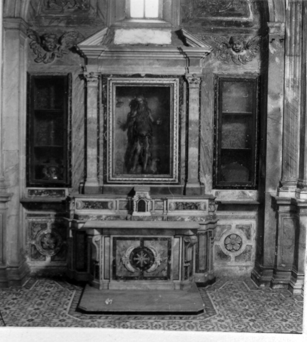 mostra d'altare, elemento d'insieme - bottega napoletana (metà sec. XVIII)