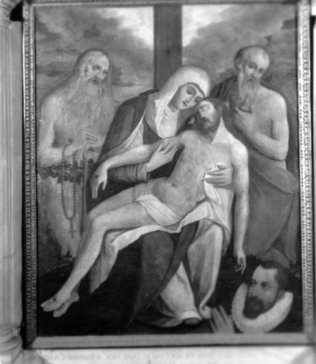 pietà (dipinto) - ambito napoletano (metà sec. XVI)