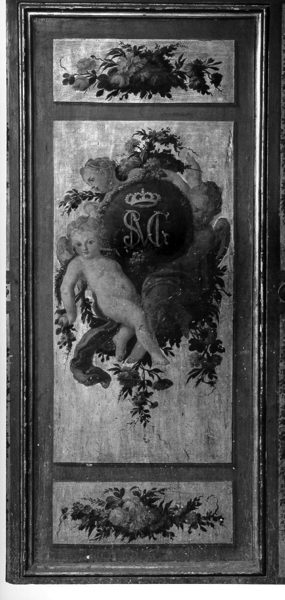 porta, elemento d'insieme - ambito napoletano (prima metà sec. XVIII)