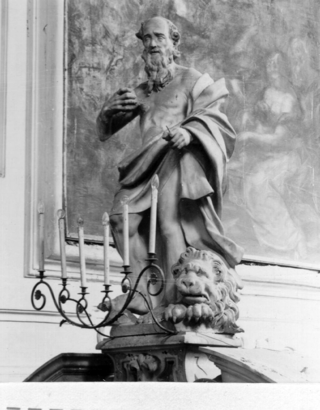 San Girolamo (scultura, elemento d'insieme) di Vaccaro Lorenzo (ultimo quarto sec. XVII)