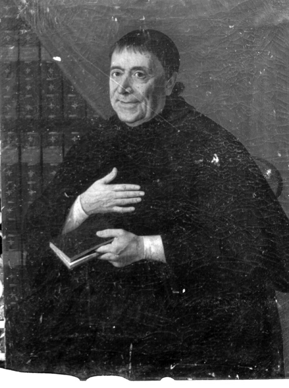 ritratto di prelato (dipinto) - ambito napoletano (metà sec. XIX)