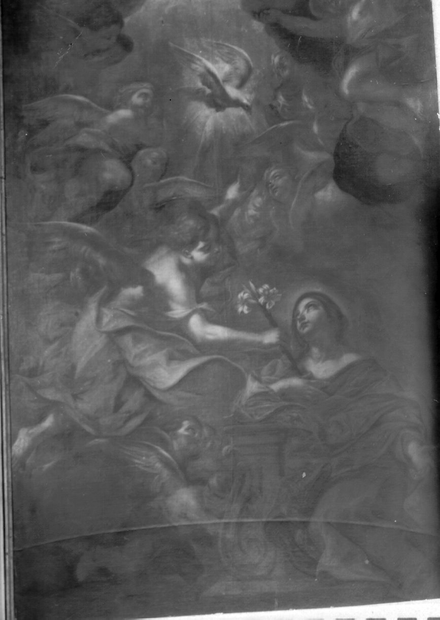 Annunciazione (dipinto) di Beinaschi Giovan Battista (seconda metà sec. XVII)