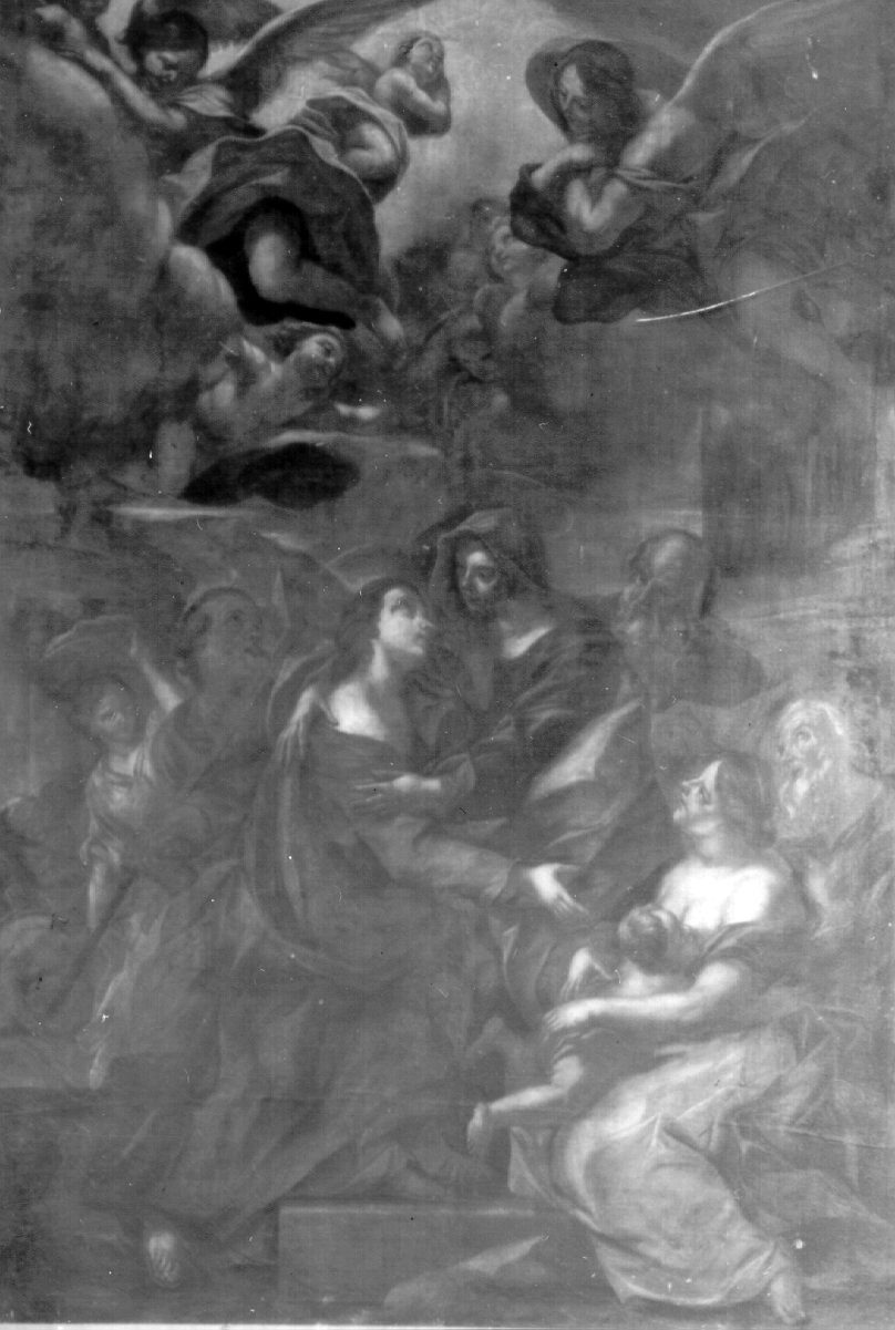 visitazione (dipinto) di Beinaschi Giovan Battista (sec. XVII)