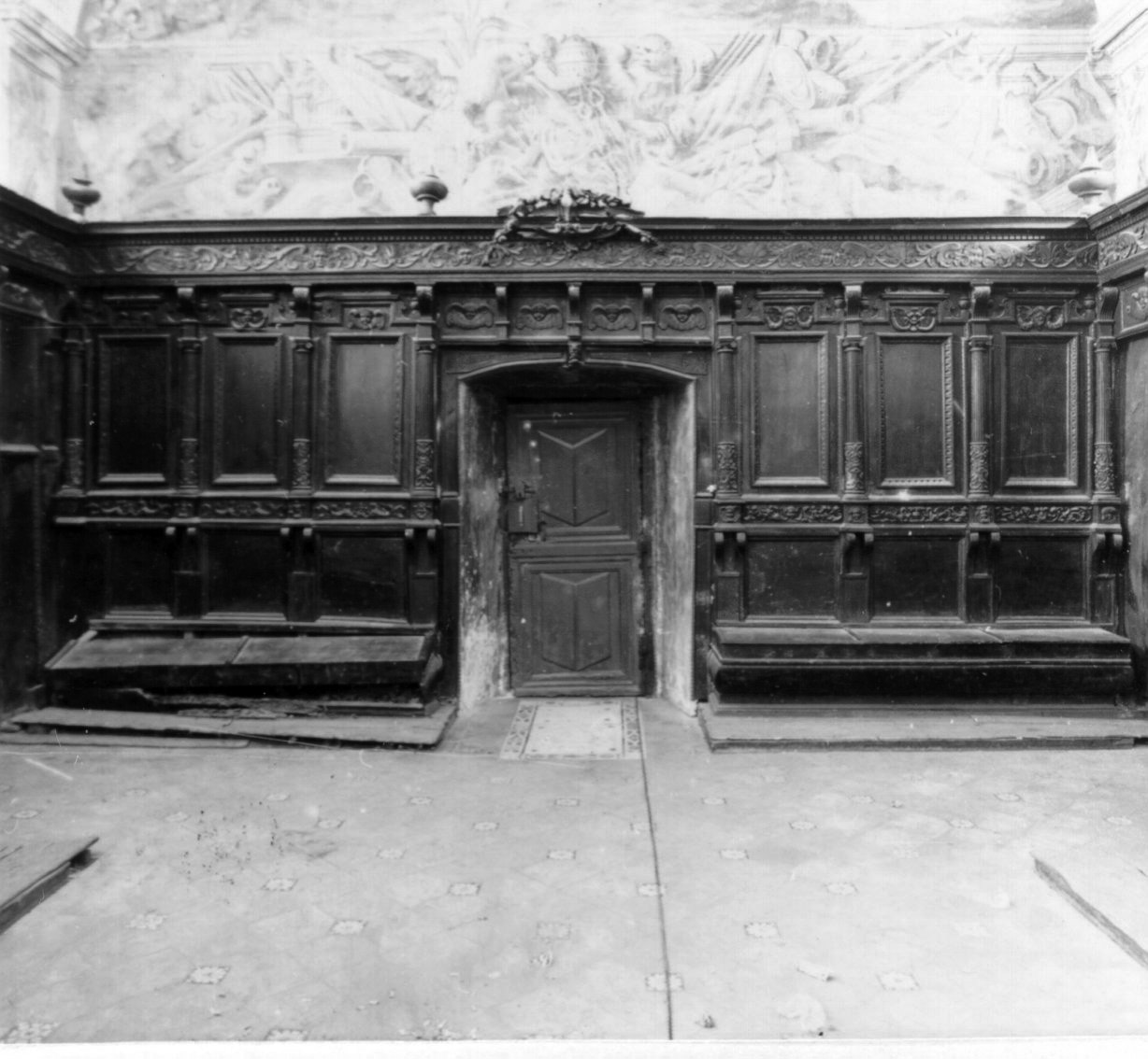 armadio da sacrestia, elemento d'insieme - bottega napoletana (seconda metà sec. XVII)