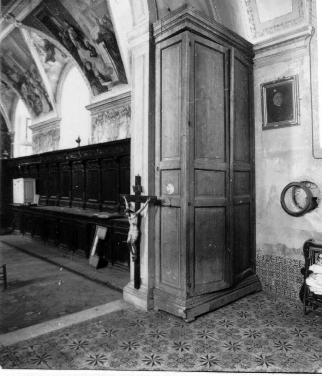 armadio da sacrestia, serie - bottega napoletana (inizio sec. XIX)