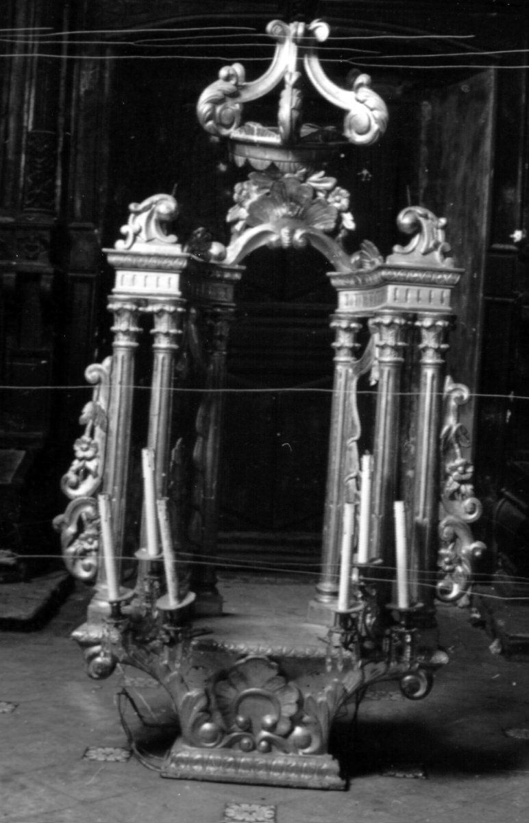 baldacchino d'altare - bottega napoletana (fine sec. XIX)