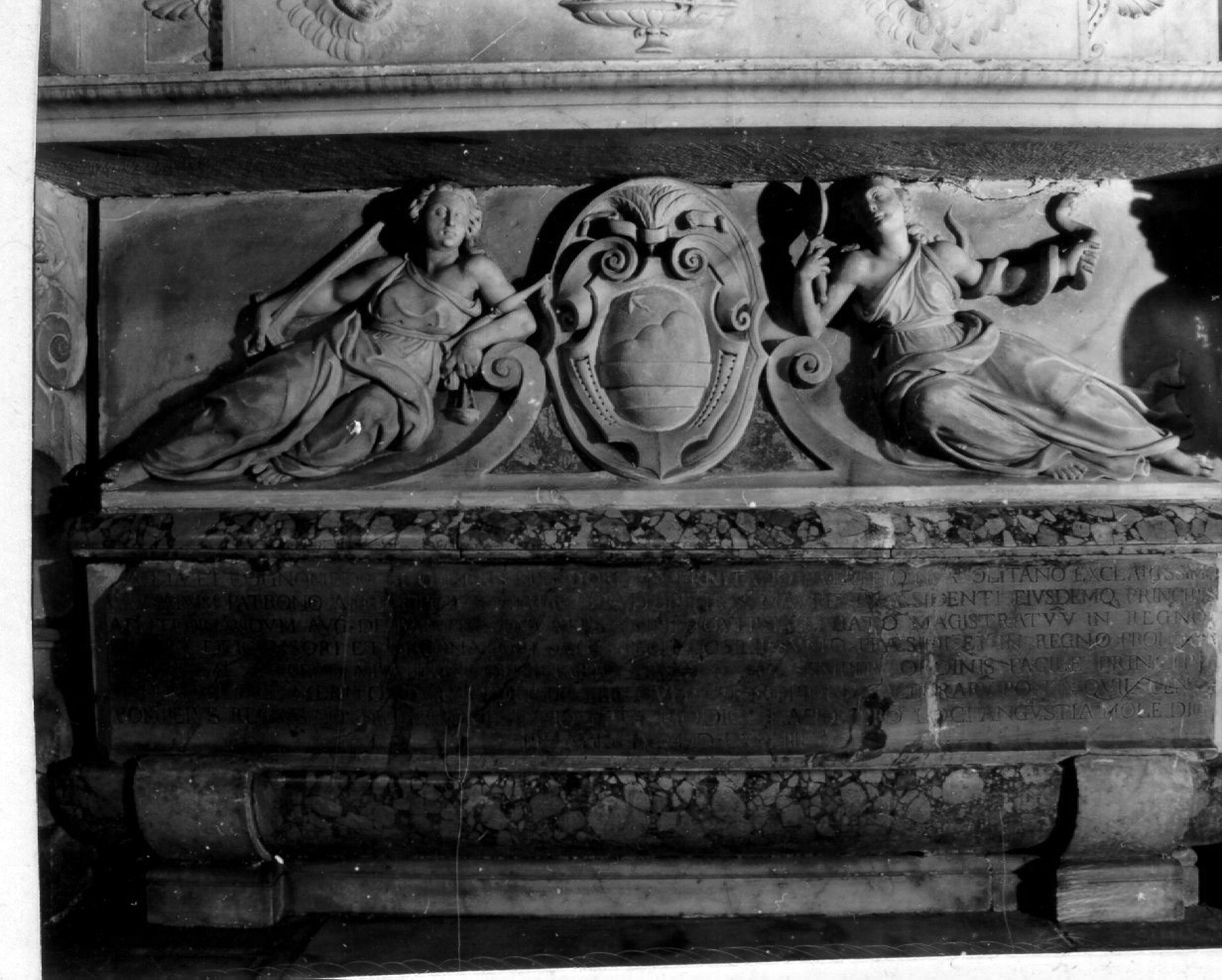 allegoria della Giustizia/ allegoria della Prudenza (rilievo) di Caccavello Annibale (sec. XIX)