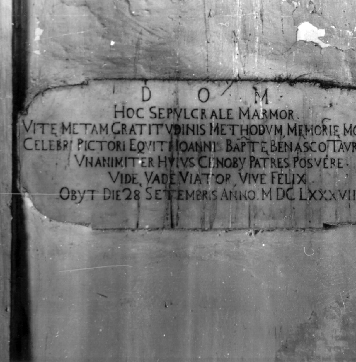 lapide tombale - bottega napoletana (sec. XVII)