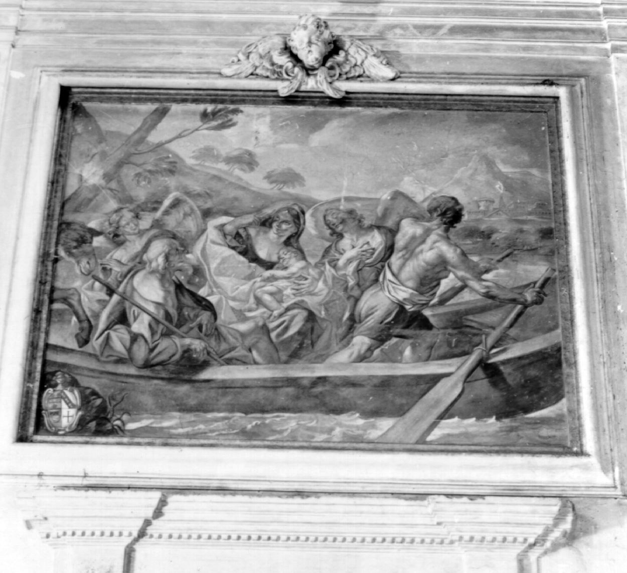 fuga in Egitto (dipinto) di Beinaschi Giovan Battista (sec. XVII)