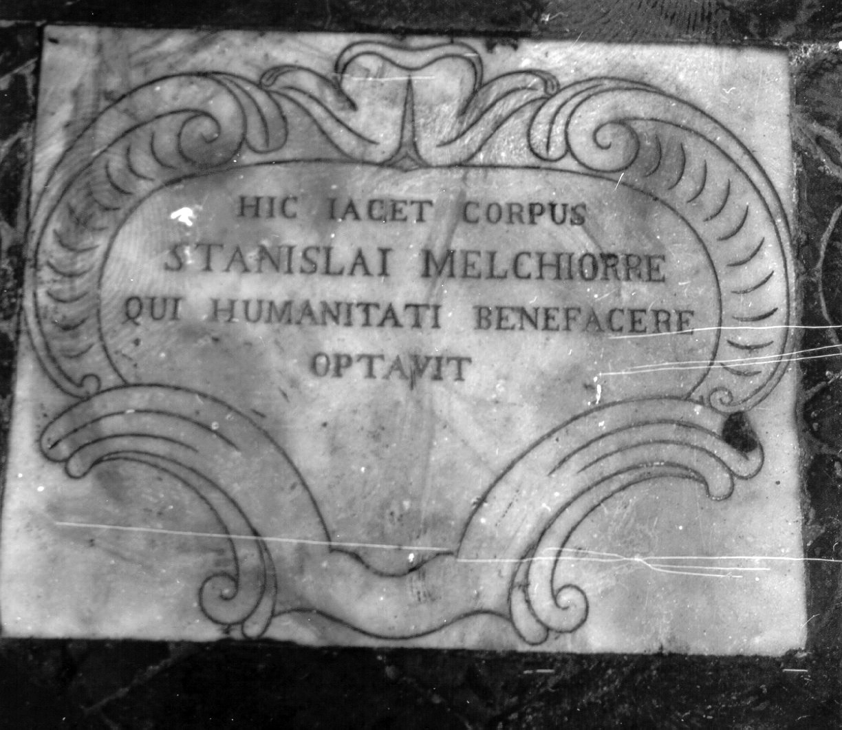 lapide tombale - bottega napoletana (sec. XIX)