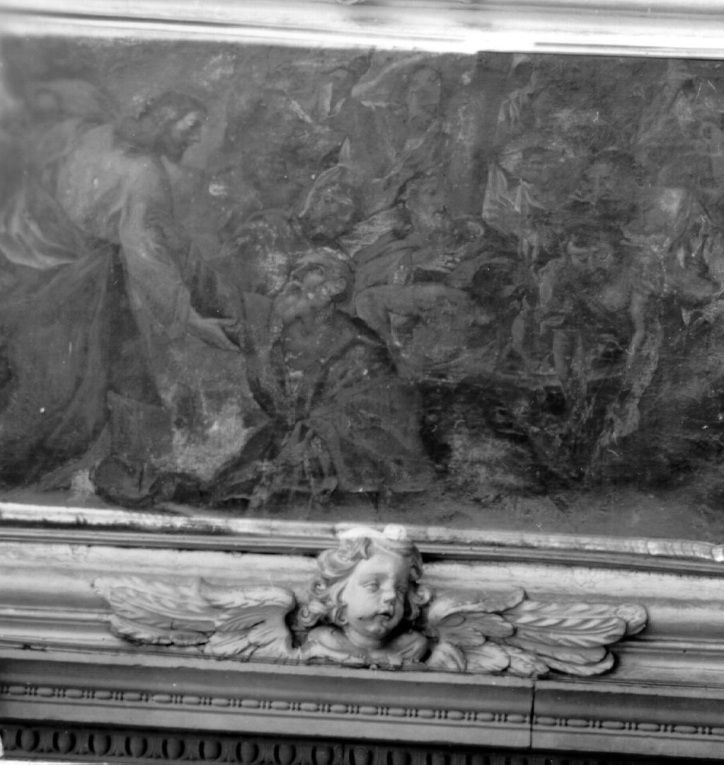 Cristo cammina sulle acque del lago di Tiberiade (dipinto) di Frezza Orazio (prima metà sec. XVIII)