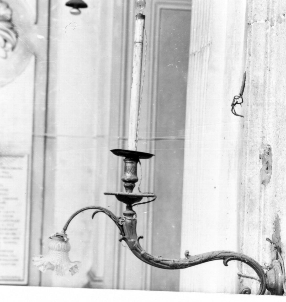 candeliere da parete, serie - bottega napoletana (fine sec. XVIII)