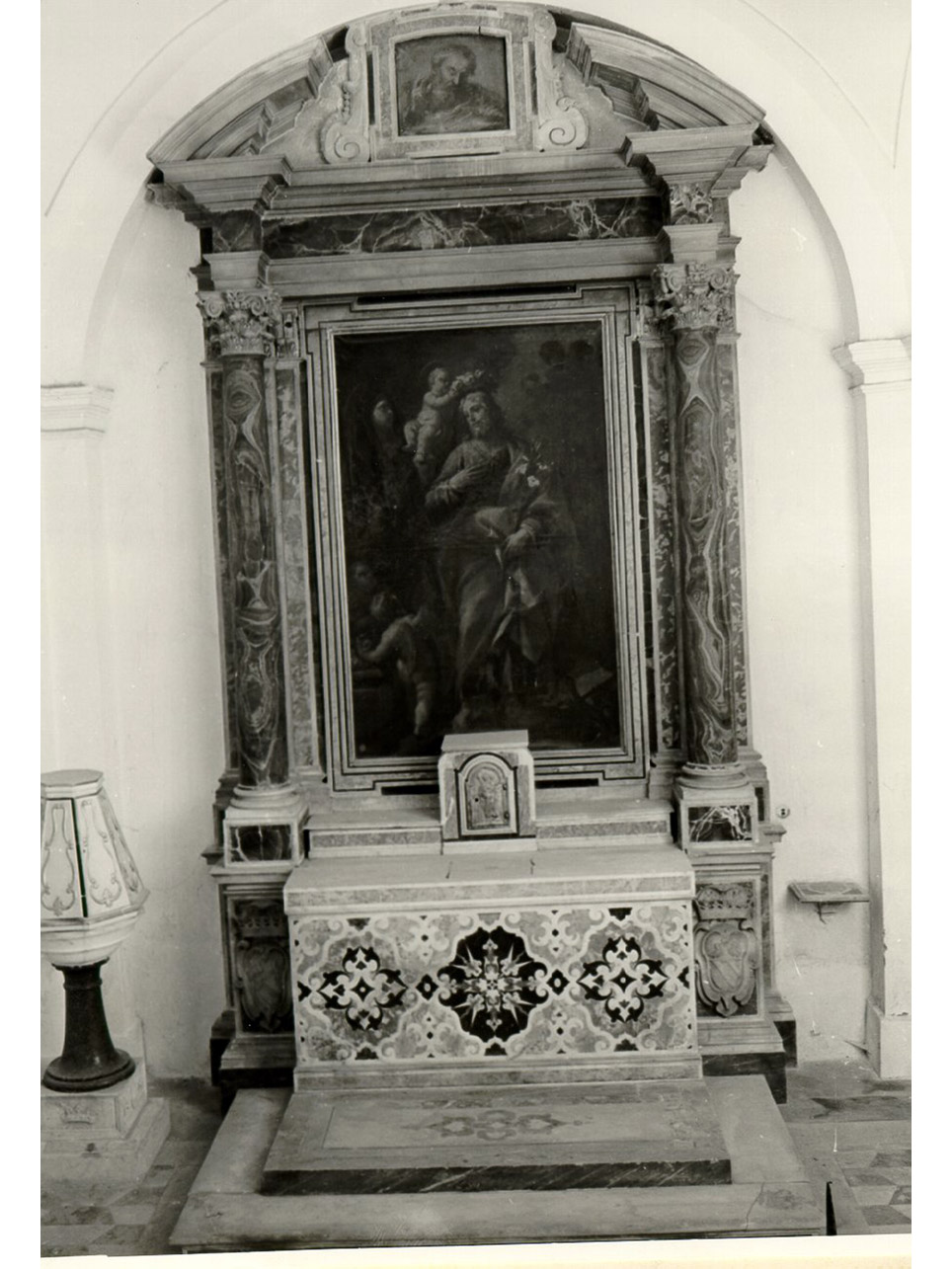 MOSTRA D'ALTARE, ELEMENTO D'INSIEME - BOTTEGA NAPOLETANA (Seconda metà sec. XVII)