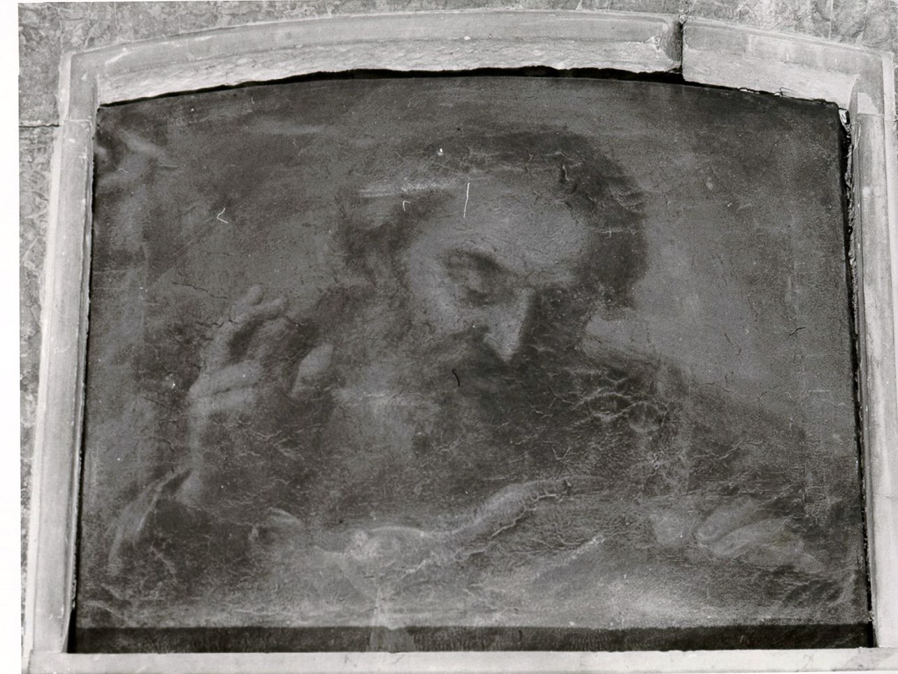 DIO PADRE BENEDICENTE (DIPINTO) - AMBITO NAPOLETANO (ULTIMO QUARTO sec. XVII)