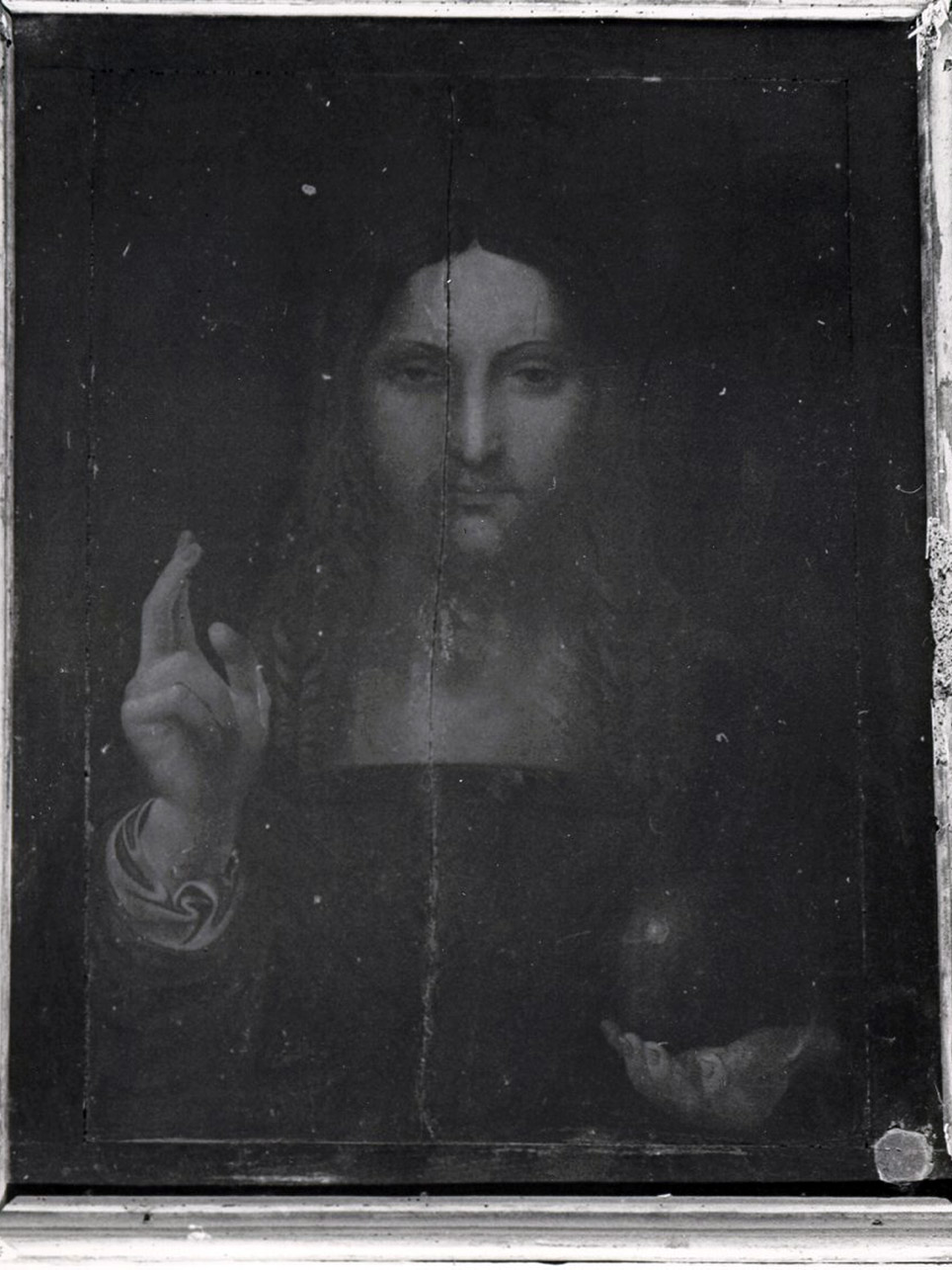 CRISTO BENEDICENTE (DIPINTO) - AMBITO LOMBARDO (INIZIO Sec. XVI)
