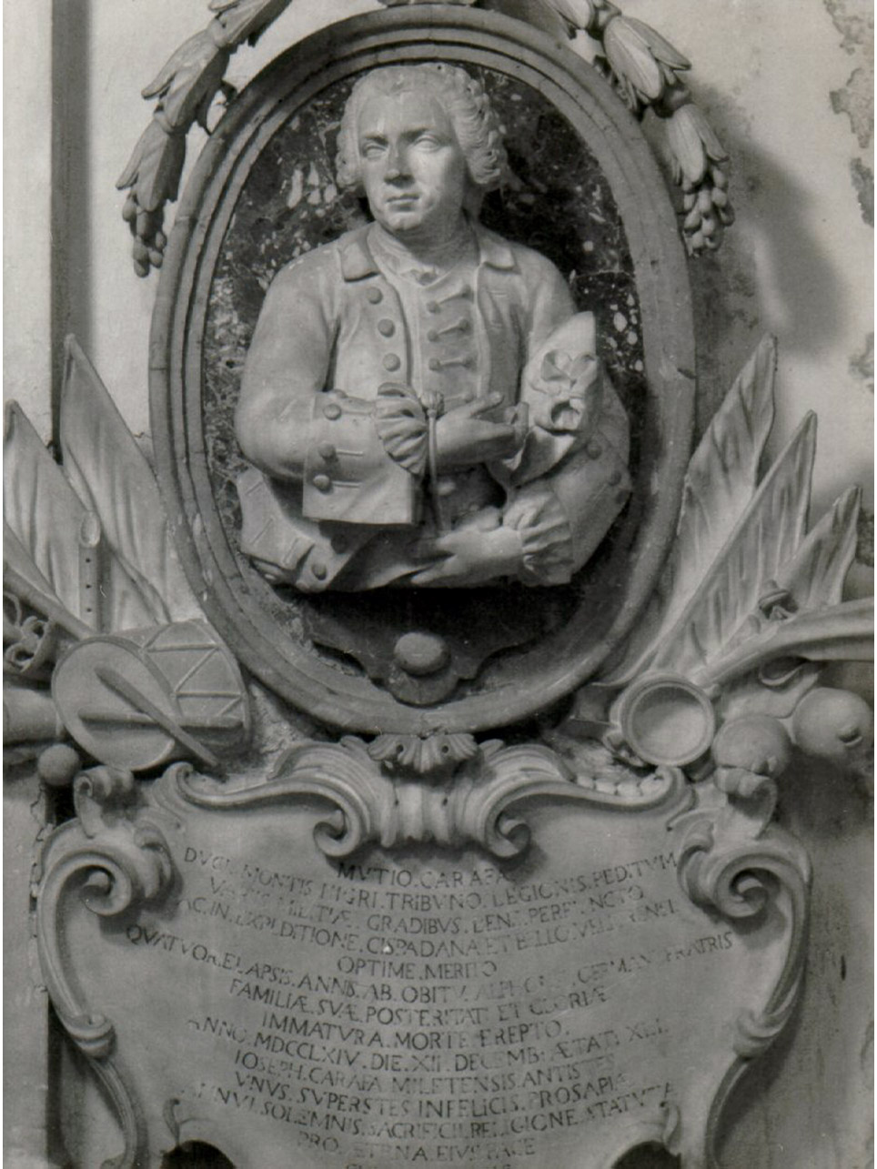 MONUMENTO SEPOLCRALE - AMBITO NAPOLETANO (TERZO QUARTO sec. XVIII)