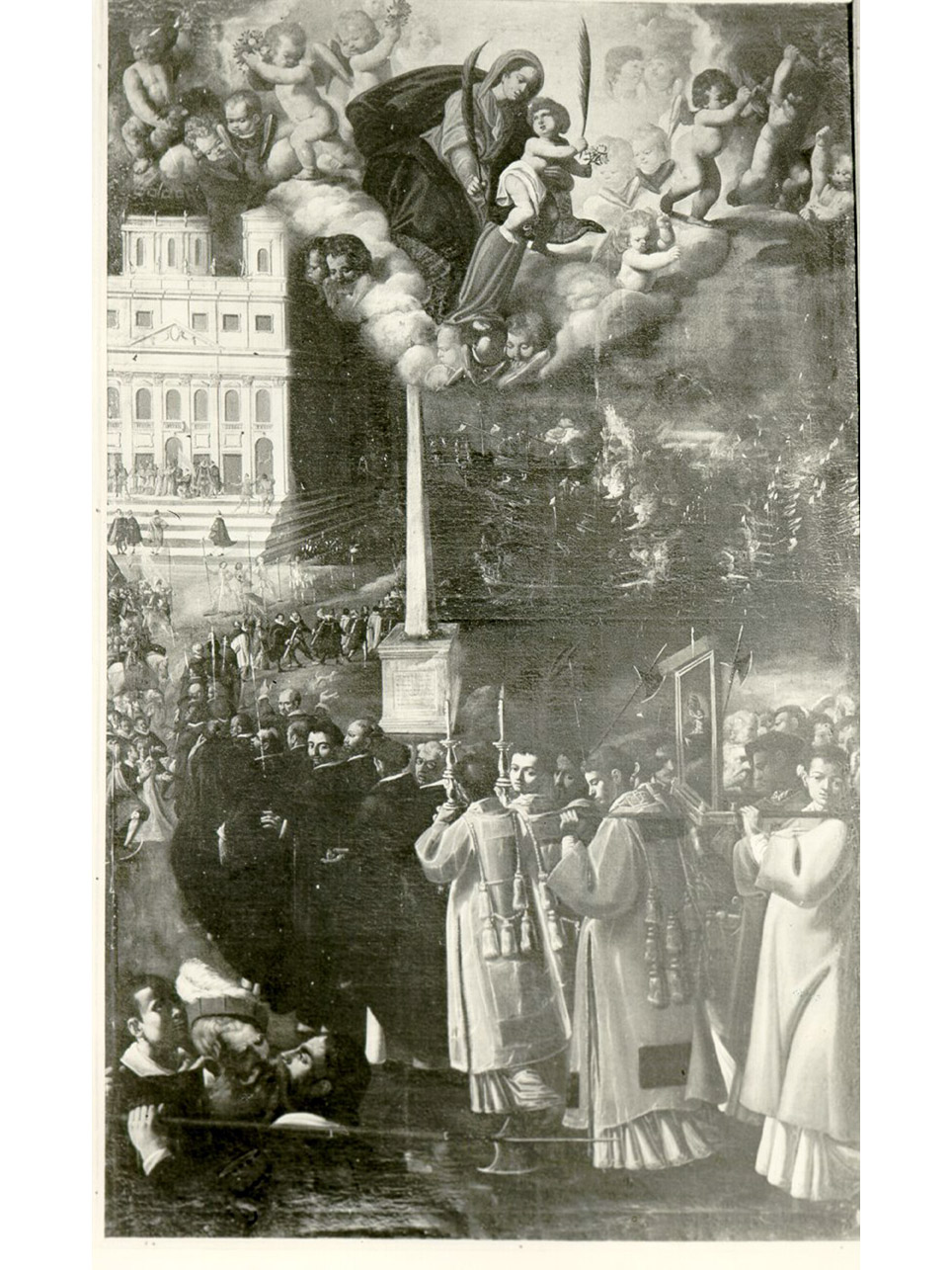 processione per la Madonna della Vittoria (dipinto) di Cobergher Wenceslas (cerchia) (fine sec. XVI)