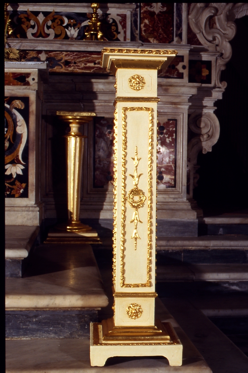 colonnina, serie - bottega napoletana (fine sec. XVIII)